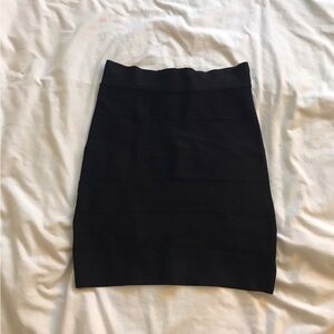 Black Bandage Mini Skirt